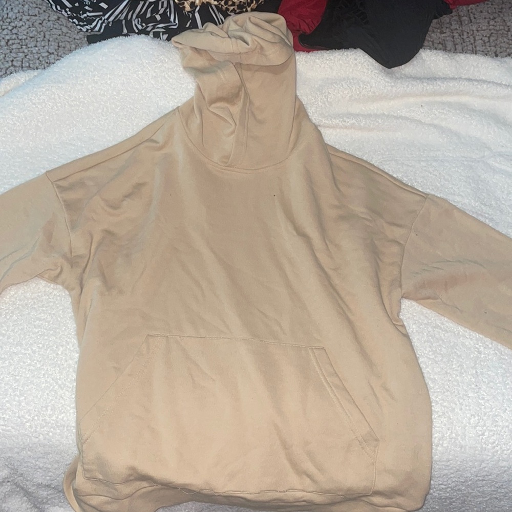 F21 Tan basics hoodie, Forever 21